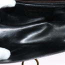 Salvatore Ferragamo Gancini Shoulder Bag Leather Brown Gold Auth 133270-9