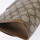 GUCCI GG Supreme Web Sherry Line Clutch Bag PVC Beige Gold 89 01 030 Auth 133273-16