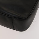 GUCCI Bamboo Hand Bag Leather 2way Black Gold 001 1577 Auth 133277-16