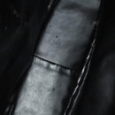 GUCCI Bamboo Hand Bag Leather 2way Black Gold 001 1577 Auth 133277-10