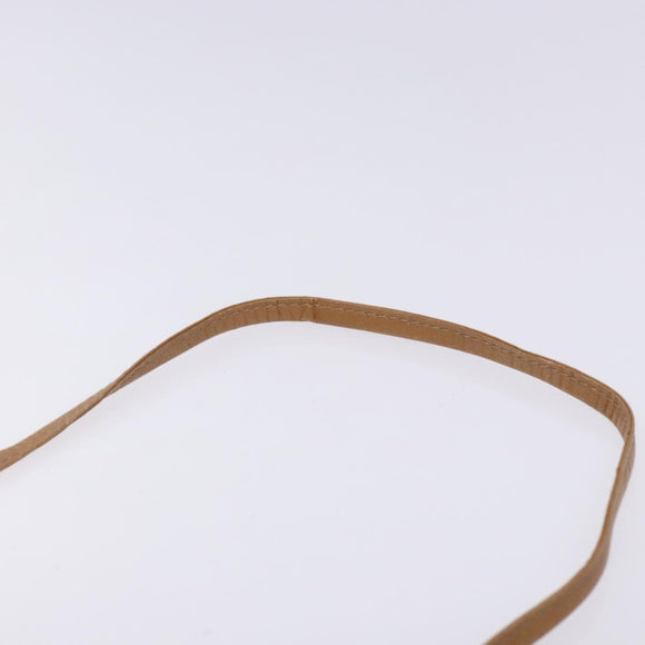 Christian Dior Honeycomb Canvas Shoulder Bag PVC Black Gold Auth 133279