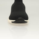 LOUIS VUITTON After Game Socks Sneakers Cotton Black LV Auth 133282-11