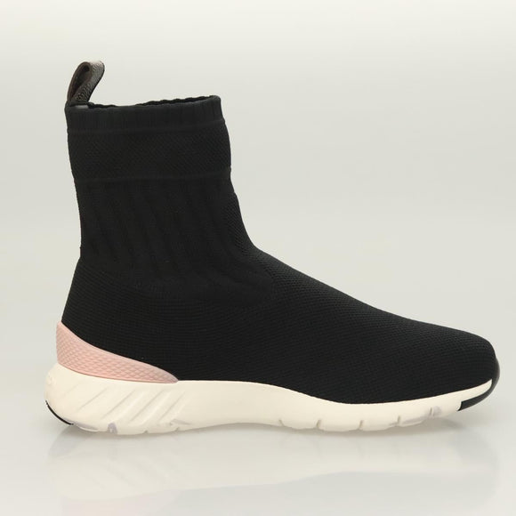 LOUIS VUITTON After Game Socks Sneakers Cotton Black LV Auth 133282