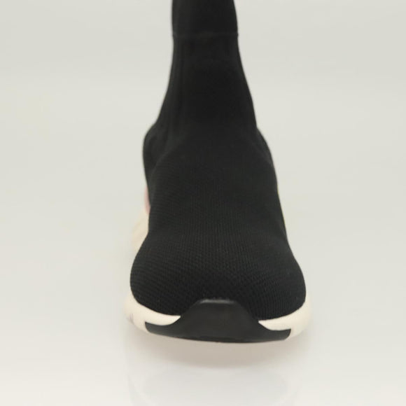 LOUIS VUITTON After Game Socks Sneakers Cotton Black LV Auth 133282