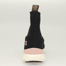 LOUIS VUITTON After Game Socks Sneakers Cotton Black LV Auth 133282-30