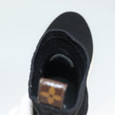 LOUIS VUITTON After Game Socks Sneakers Cotton Black LV Auth 133282-37