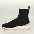 LOUIS VUITTON After Game Socks Sneakers Cotton Black LV Auth 133282-5