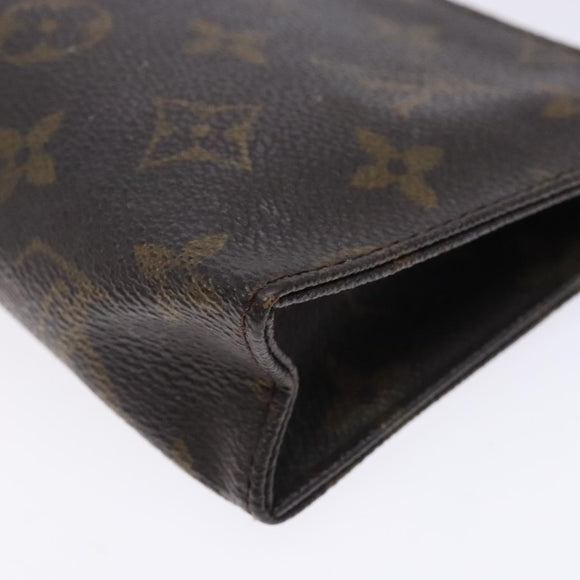 LOUIS VUITTON Monogram Poche Toilette 15 Pouch M47546 LV Auth 133292