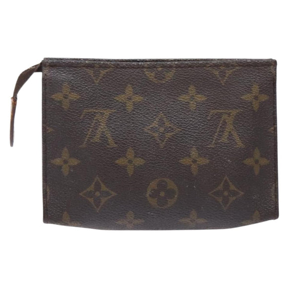 LOUIS VUITTON Monogram Poche Toilette 15 Pouch M47546 LV Auth 133292