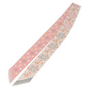 LOUIS VUITTON Bando BB Flowers Forever Scarf Silk Pink M77683 LV Auth 133297-3