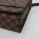 LOUIS VUITTON Damier Ebene Tribeca Ron Shoulder Bag N51160 LV Auth 133305-8
