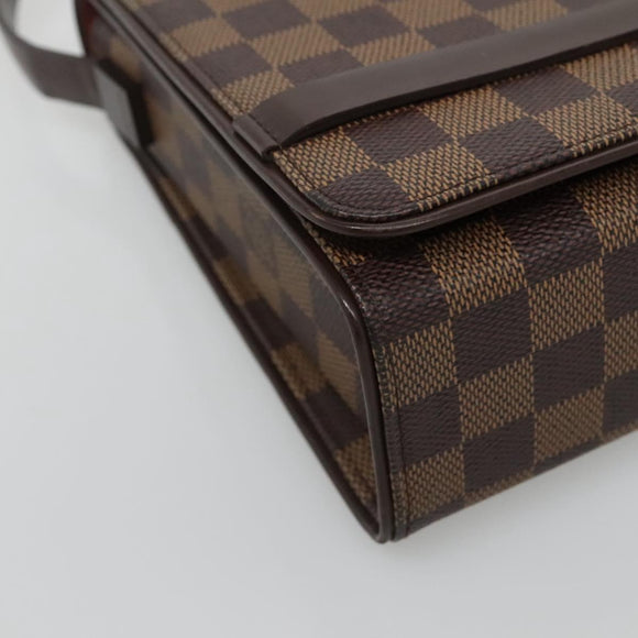LOUIS VUITTON Damier Ebene Tribeca Ron Shoulder Bag N51160 LV Auth 133305