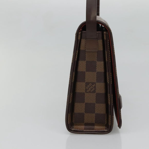 LOUIS VUITTON Damier Ebene Tribeca Ron Shoulder Bag N51160 LV Auth 133305