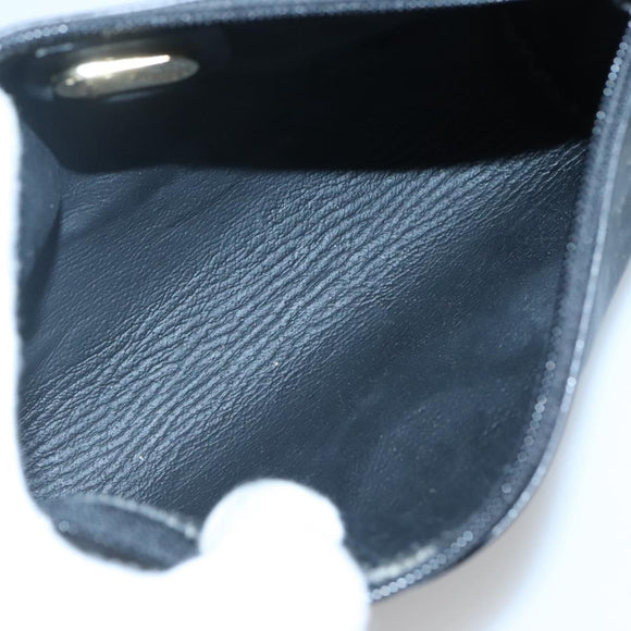 GUCCI Micro GG Supreme Pouch PVC Black Gold Auth 133307