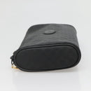 GUCCI Micro GG Supreme Pouch PVC Black Gold Auth 133307-4