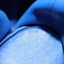 LOEWE Hand Bag Leather Blue Gold Auth 133309-12