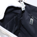 GUCCI GG Canvas Sherry Line Shoulder Bag Silver 145857 Auth 133310-18