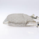 GUCCI GG Canvas Sherry Line Shoulder Bag Silver 145857 Auth 133310-4