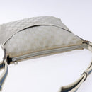 GUCCI GG Canvas Sherry Line Shoulder Bag Silver 145857 Auth 133310-6