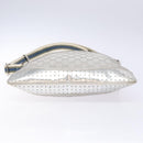 GUCCI GG Canvas Sherry Line Shoulder Bag Silver 145857 Auth 133310-9