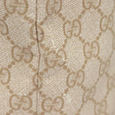 GUCCI GG Supreme Tote Bag PVC White Gold 336777 Auth 133312-5