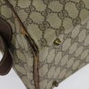 GUCCI GG Supreme Shoulder Bag PVC Beige Auth 133313-10