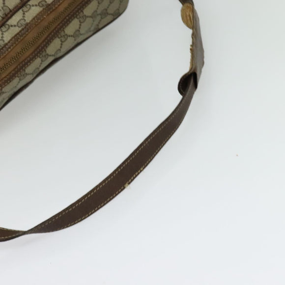 GUCCI GG Supreme Shoulder Bag PVC Beige Auth 133313