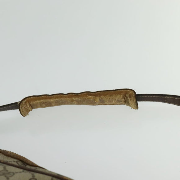 GUCCI GG Supreme Shoulder Bag PVC Beige Auth 133313