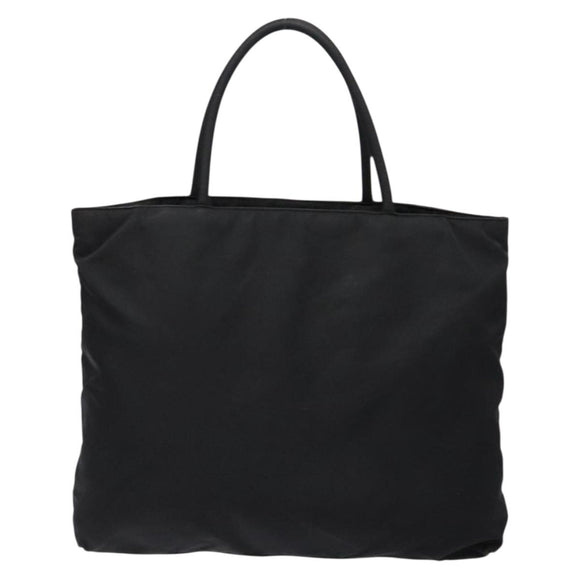 PRADA Hand Bag Nylon Black Auth 133319