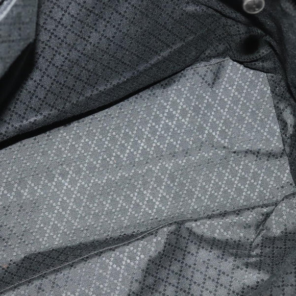 GUCCI Tote Bag Canvas Black Silver 002 2123 0456 Auth 133320