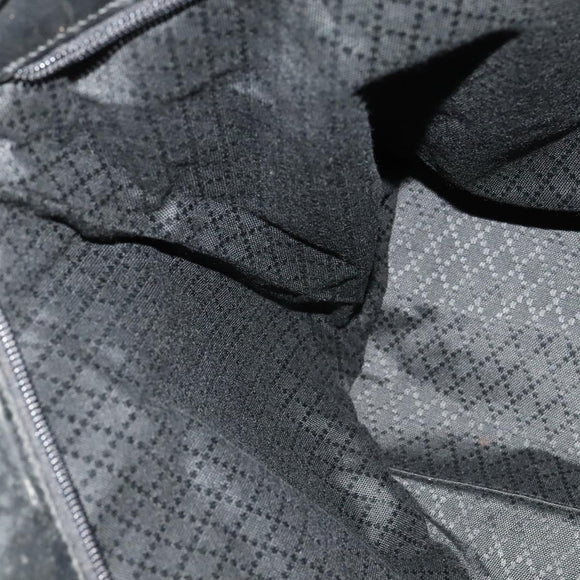 GUCCI Tote Bag Canvas Black Silver 002 2123 0456 Auth 133320