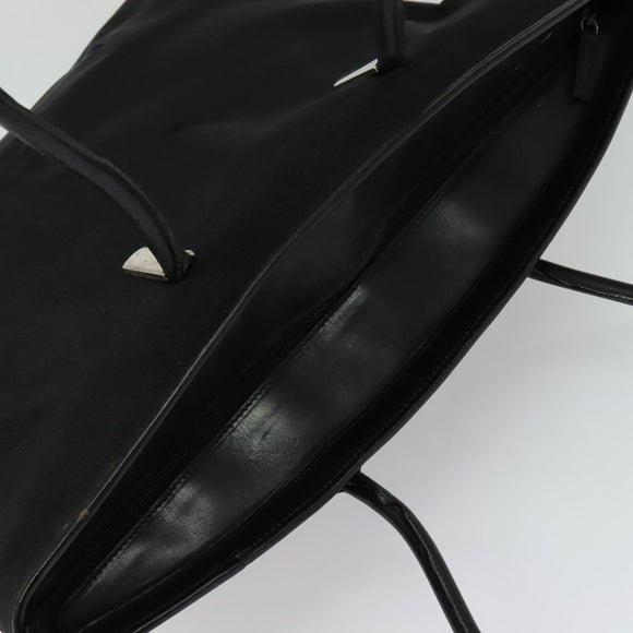 GUCCI Tote Bag Canvas Black Silver 002 2123 0456 Auth 133320