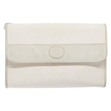 GUCCI Micro GG Supreme Shoulder Bag PVC White Gold 004 58 0264 Auth 133321 - 0