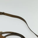 GUCCI Heart Bit GG Canvas Hand Bag 2way Brown Gold 269955 Auth 133323-14