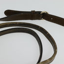 GUCCI Heart Bit GG Canvas Hand Bag 2way Brown Gold 269955 Auth 133323-8