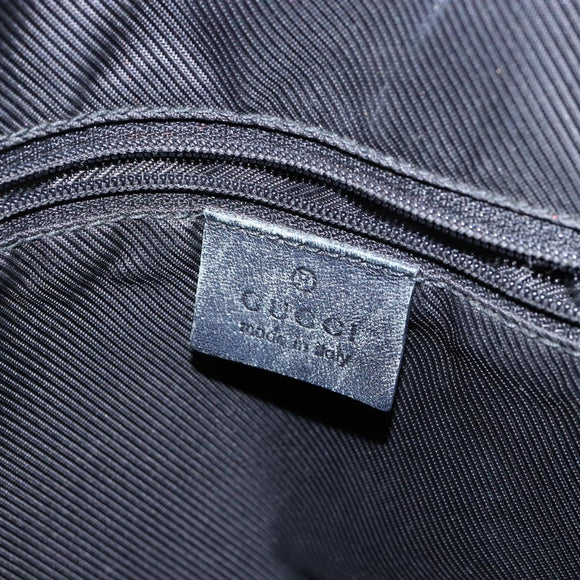 GUCCI GG Canvas Tote Bag Beige Black 002 1121 Auth 133325