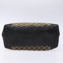 GUCCI GG Canvas Tote Bag Beige Black 002 1121 Auth 133325-5
