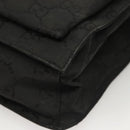 GUCCI GG Canvas Tote Bag Silver Black Auth 133326-15