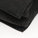 GUCCI GG Canvas Tote Bag Silver Black Auth 133326-17