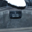 GUCCI GG Canvas Tote Bag Silver Black Auth 133326-18