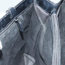 GUCCI GG Canvas Tote Bag Silver Black Auth 133326-19