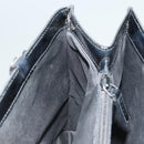 GUCCI GG Canvas Tote Bag Silver Black Auth 133326-22