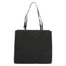 GUCCI GG Canvas Tote Bag Silver Black Auth 133326-2