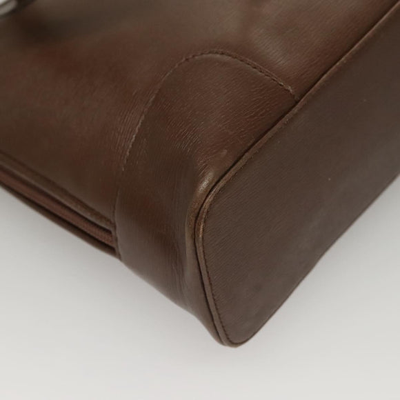 GUCCI Tote Bag Leather Brown Auth 133332