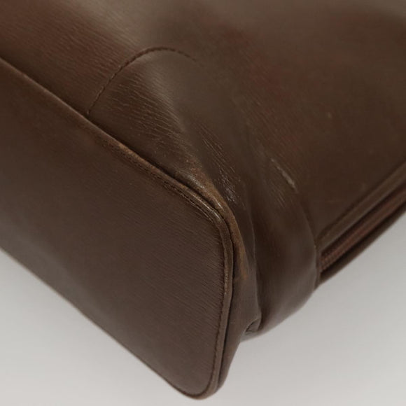 GUCCI Tote Bag Leather Brown Auth 133332