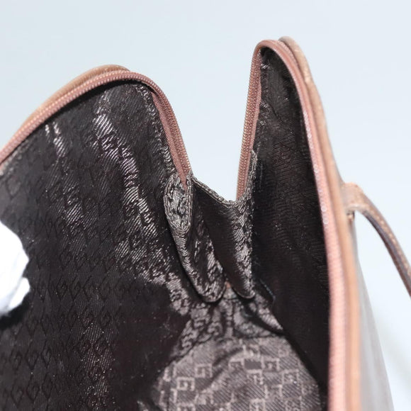 GUCCI Tote Bag Leather Brown Auth 133332