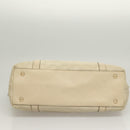 GUCCI GG Canvas Guccissima Abbey Tote Bag Leather White Gold 141470 Auth 133333-5