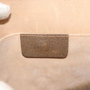 GUCCI GG Supreme Web Sherry Line Clutch Bag PVC Beige Gold 89 01 030 Auth 133336-18