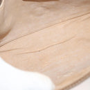 GUCCI GG Supreme Web Sherry Line Clutch Bag PVC Beige Gold 89 01 030 Auth 133336-10