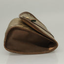 GUCCI GG Supreme Web Sherry Line Clutch Bag PVC Beige Gold 89 01 030 Auth 133336-3